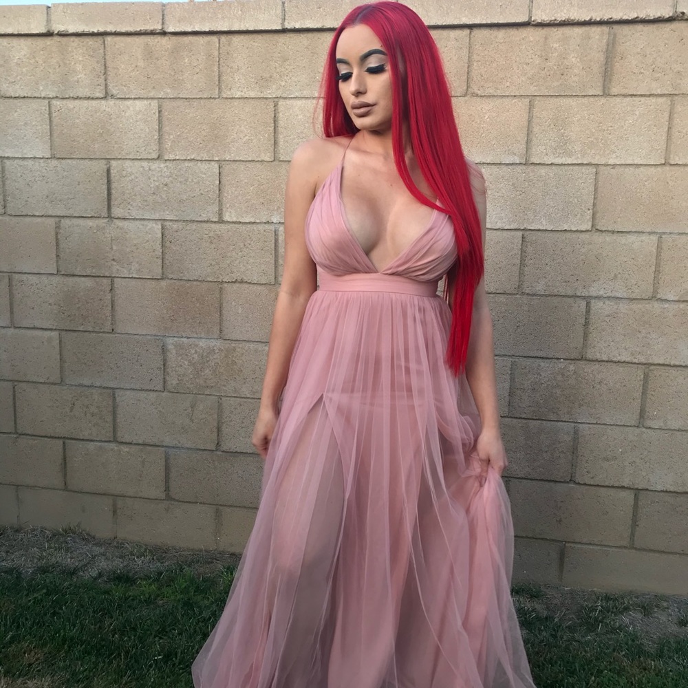 Blush Pink Maxi Dress